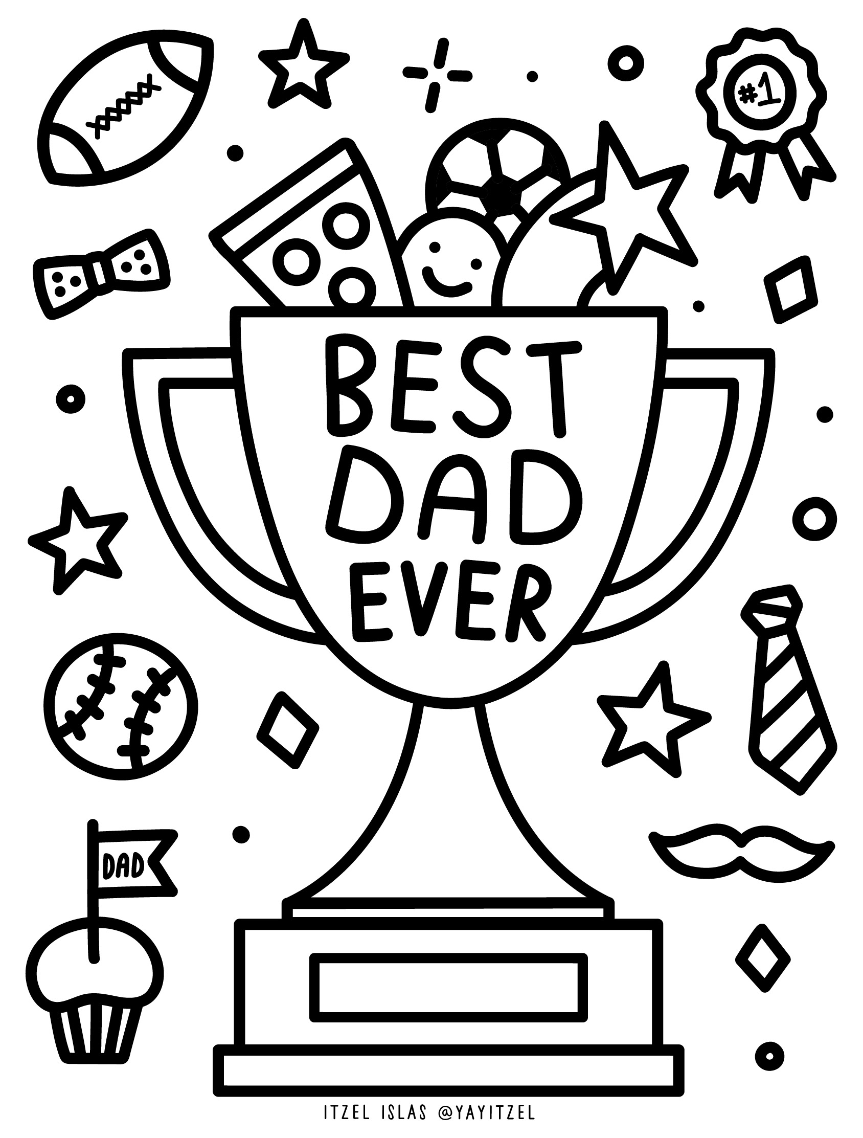 Free Printable Editable Coloring Pages With Trophy Pictures