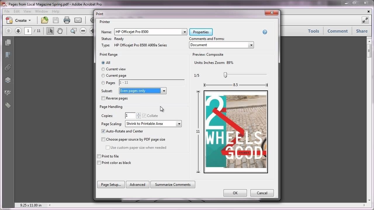 Printing In Acrobat X Printing Double sided Duplex Adobe Acrobat YouTube
