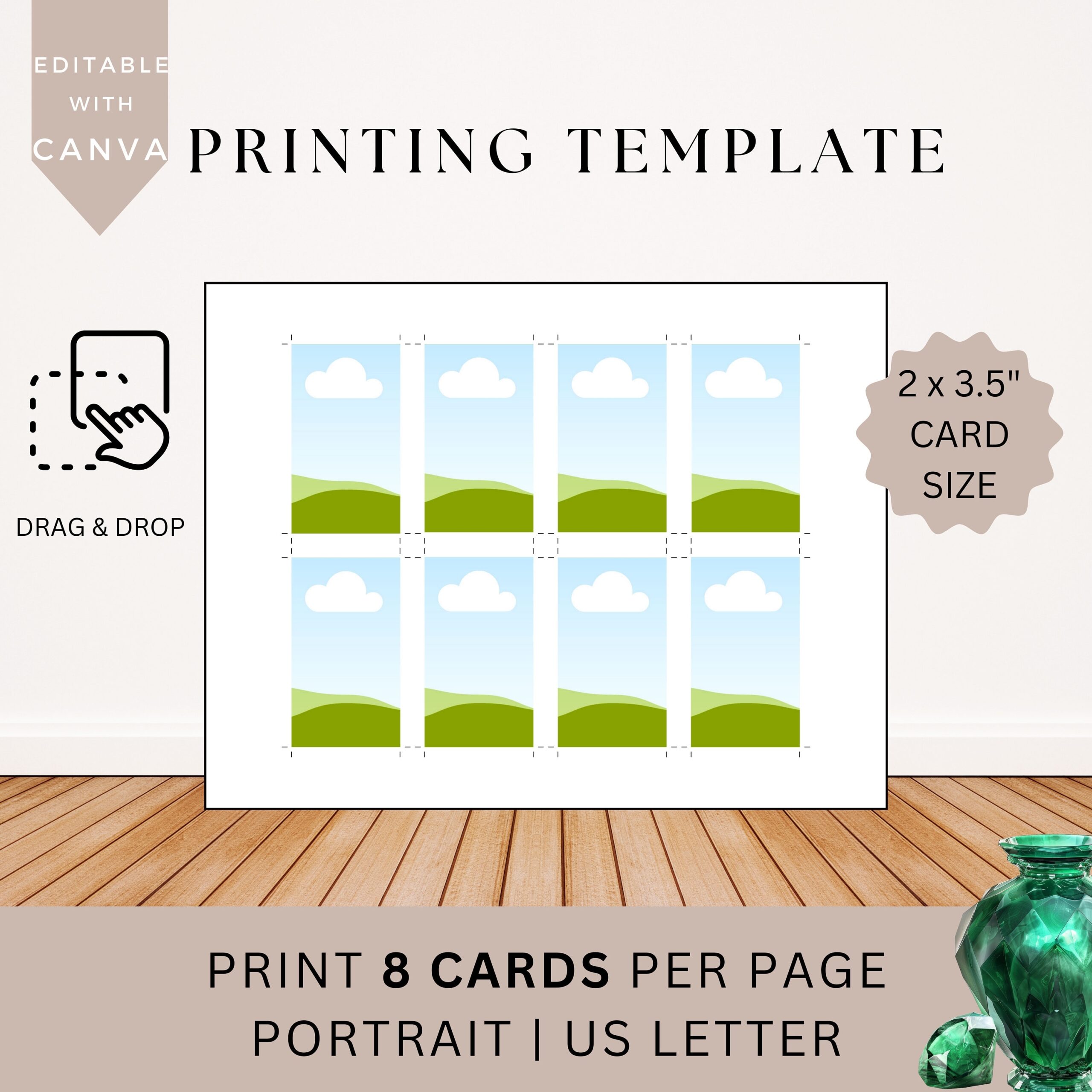 Printable Wallet Picture Frame Editable