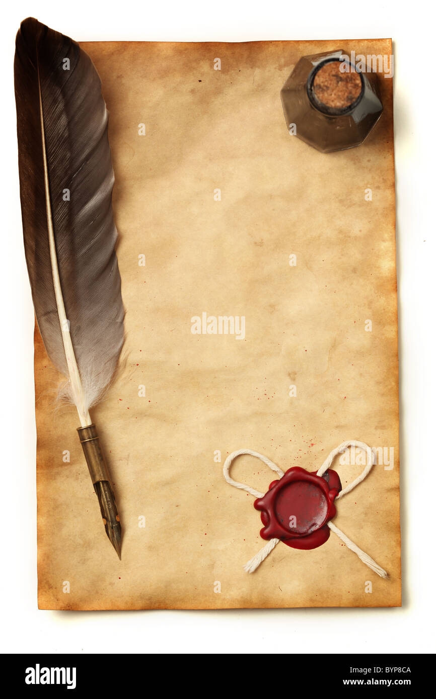 Printable Editable Template With Pen And Quill