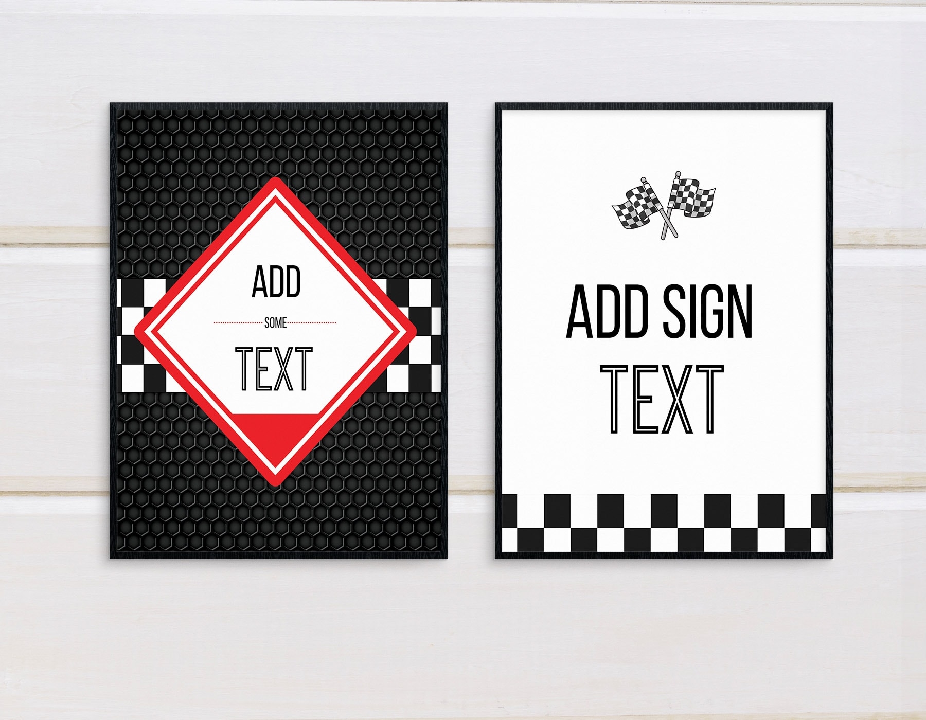 Editable Printable Signs With Car Images