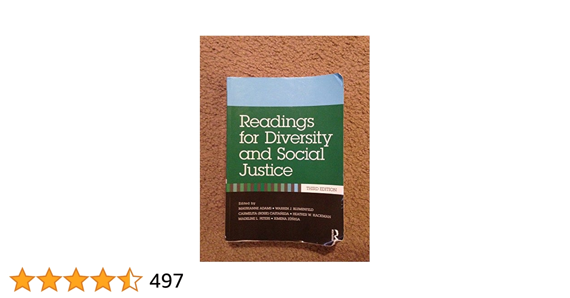 Readings For Diversity And Social Justice Adams Maurianne Blumenfeld Warren J Hackman Heather W Peters Madeline L Zuniga Ximena 9780415892940 Amazon Books