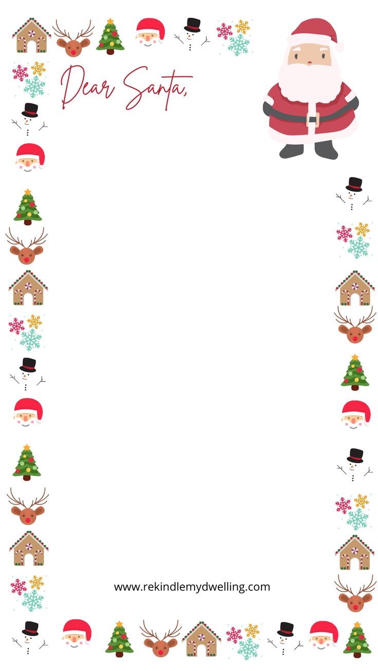 Editable Free Printable Letter From Santa With A Border Around It