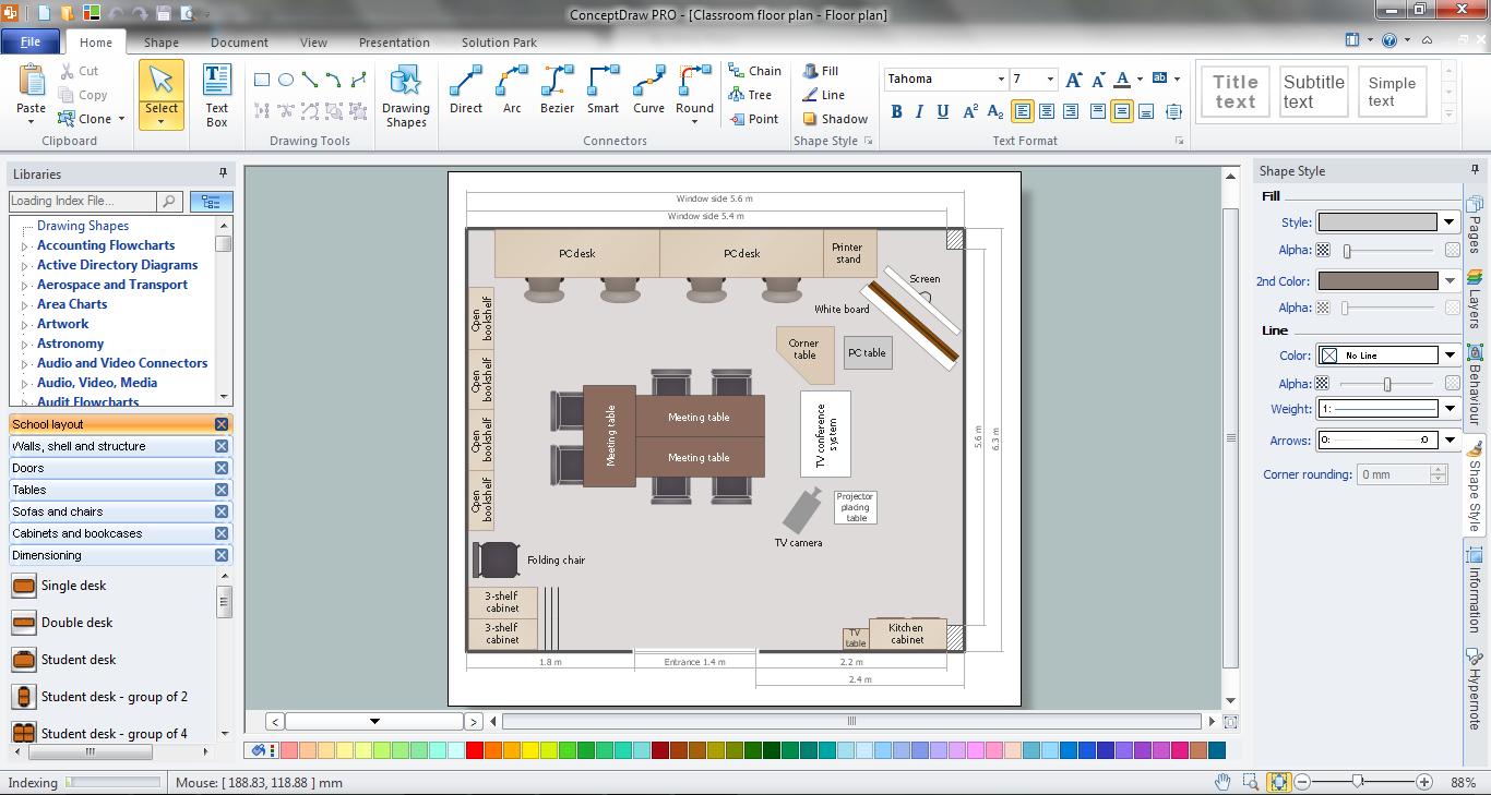 School And Training Plans How To Create A Floor Plan For The Classroom Network Layout Floor Plans Free Classroom Floor Plan Creator