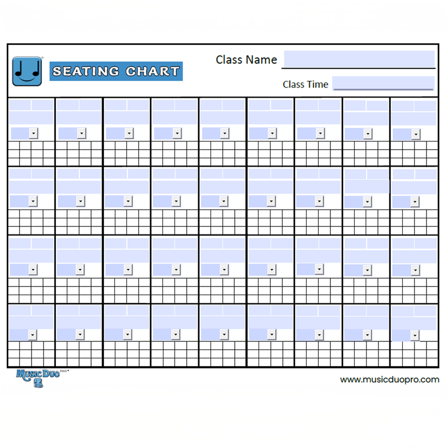 Seating Charts Made Easier Crafty Music Maker