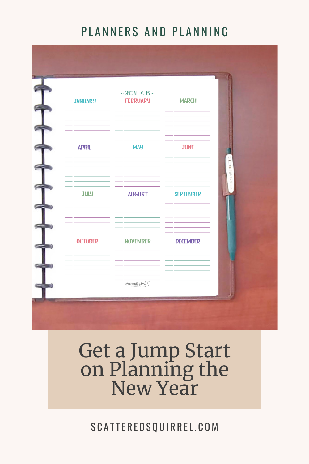 Setting Up My New Planner With New Planner Printables