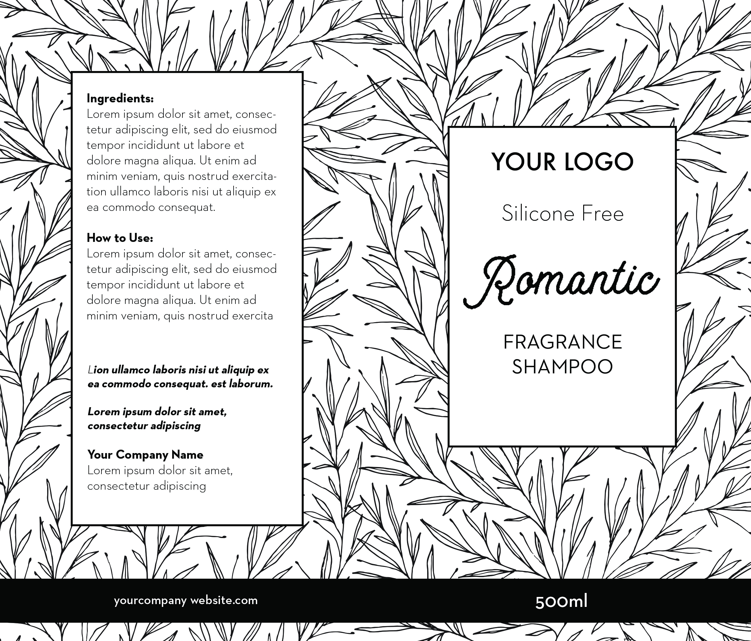 Shampoo Label ID29 Aiwsolutions