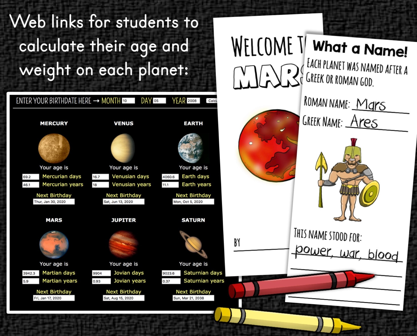 Printable And Editable Planet Brochure Template