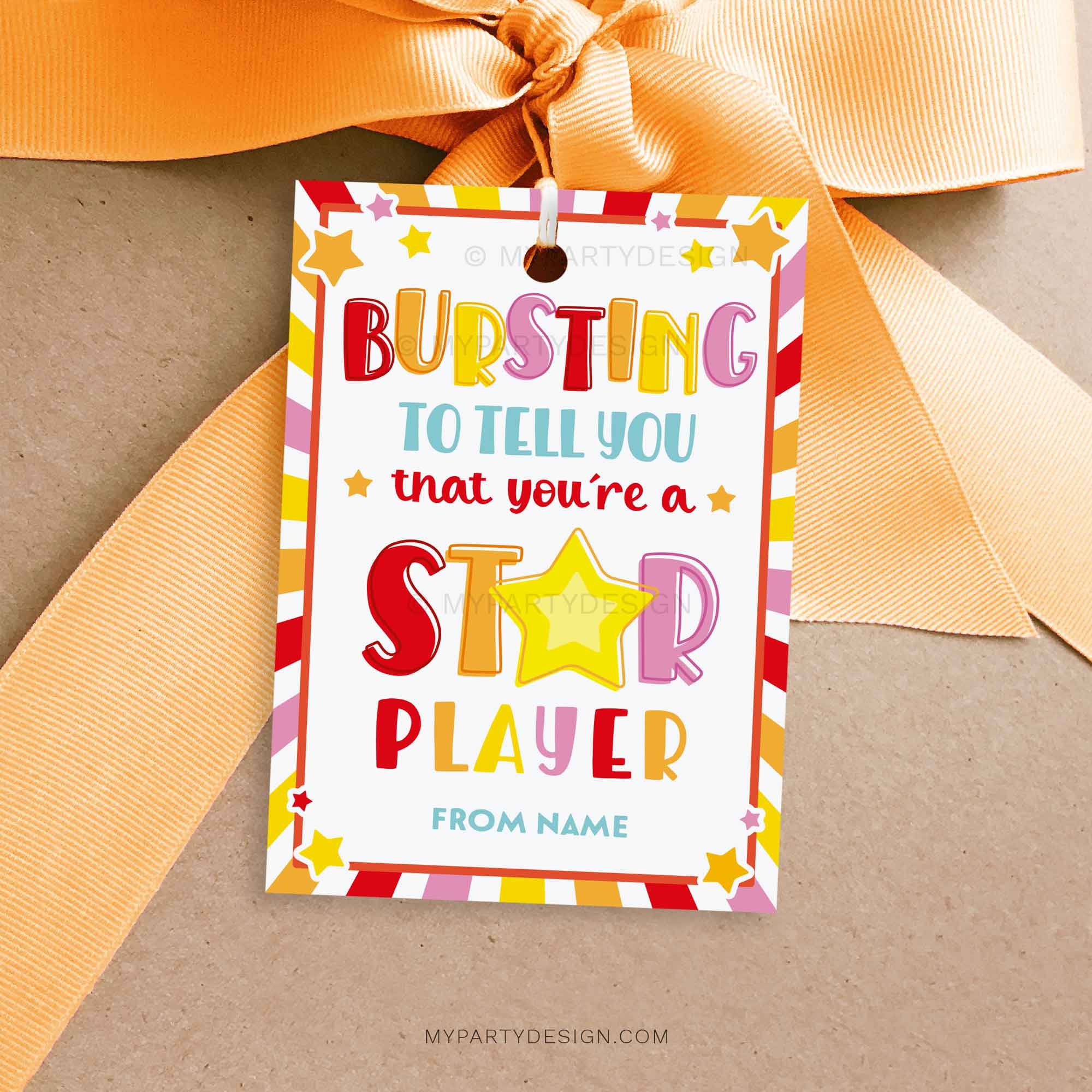 You're The Star Printable You're The Star Editable Gift Tag