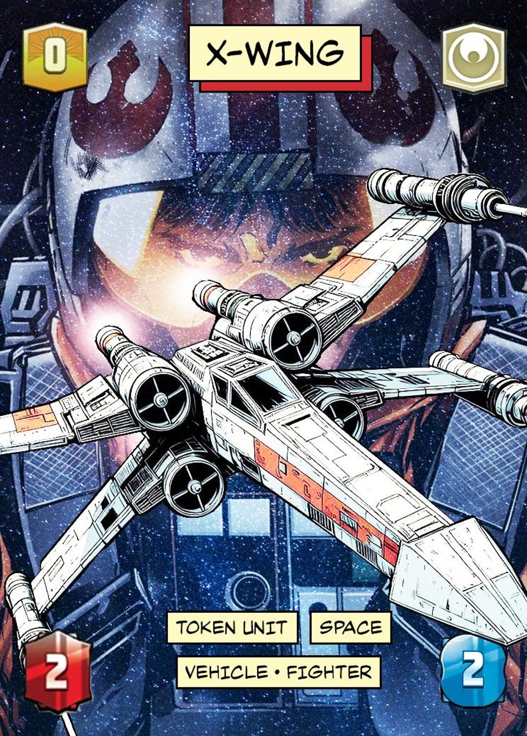 Star Wars Unlimited SWU Double sided X wing tie Fighter Token Etsy