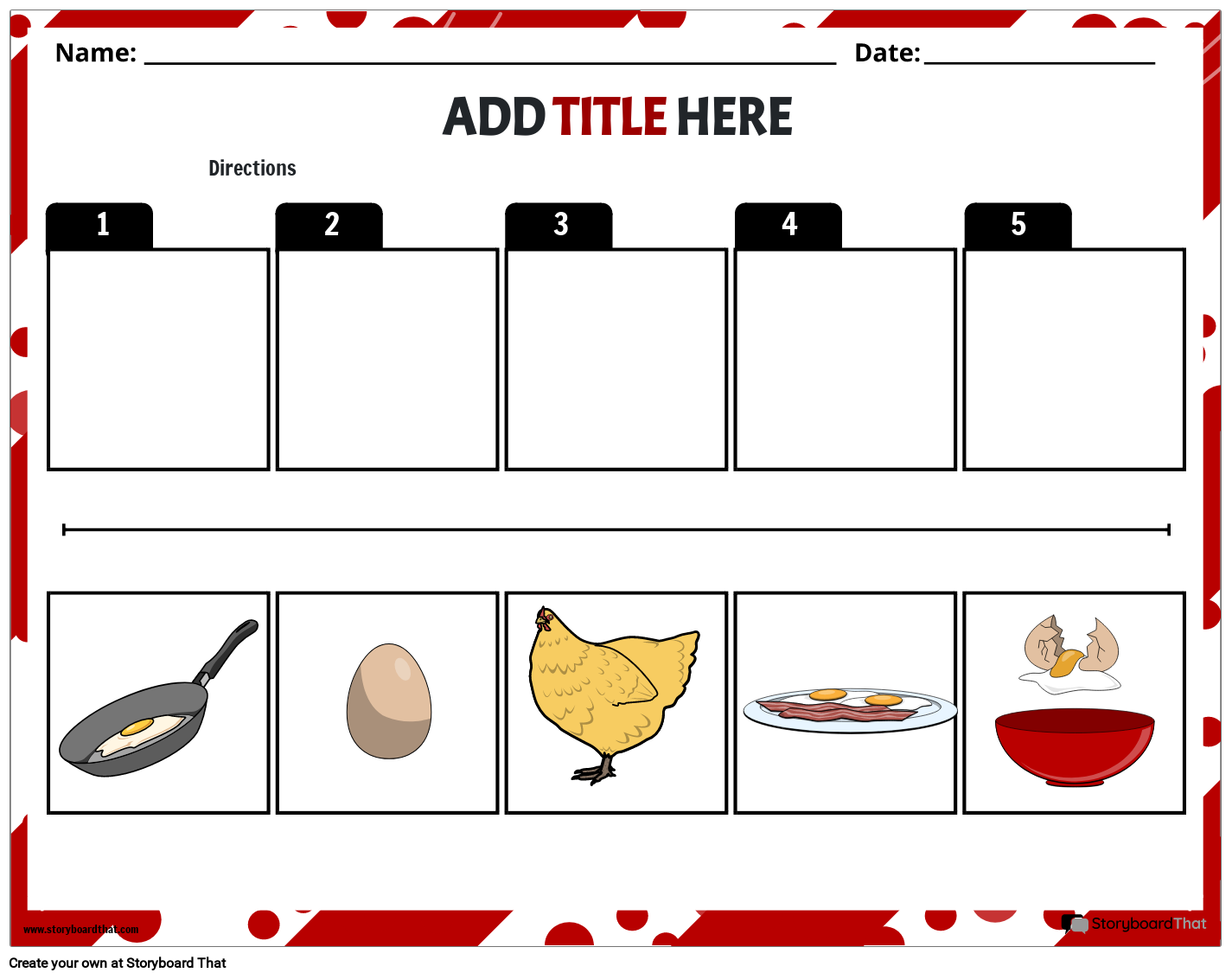 Story Sequencing Worksheets By Storyboard That