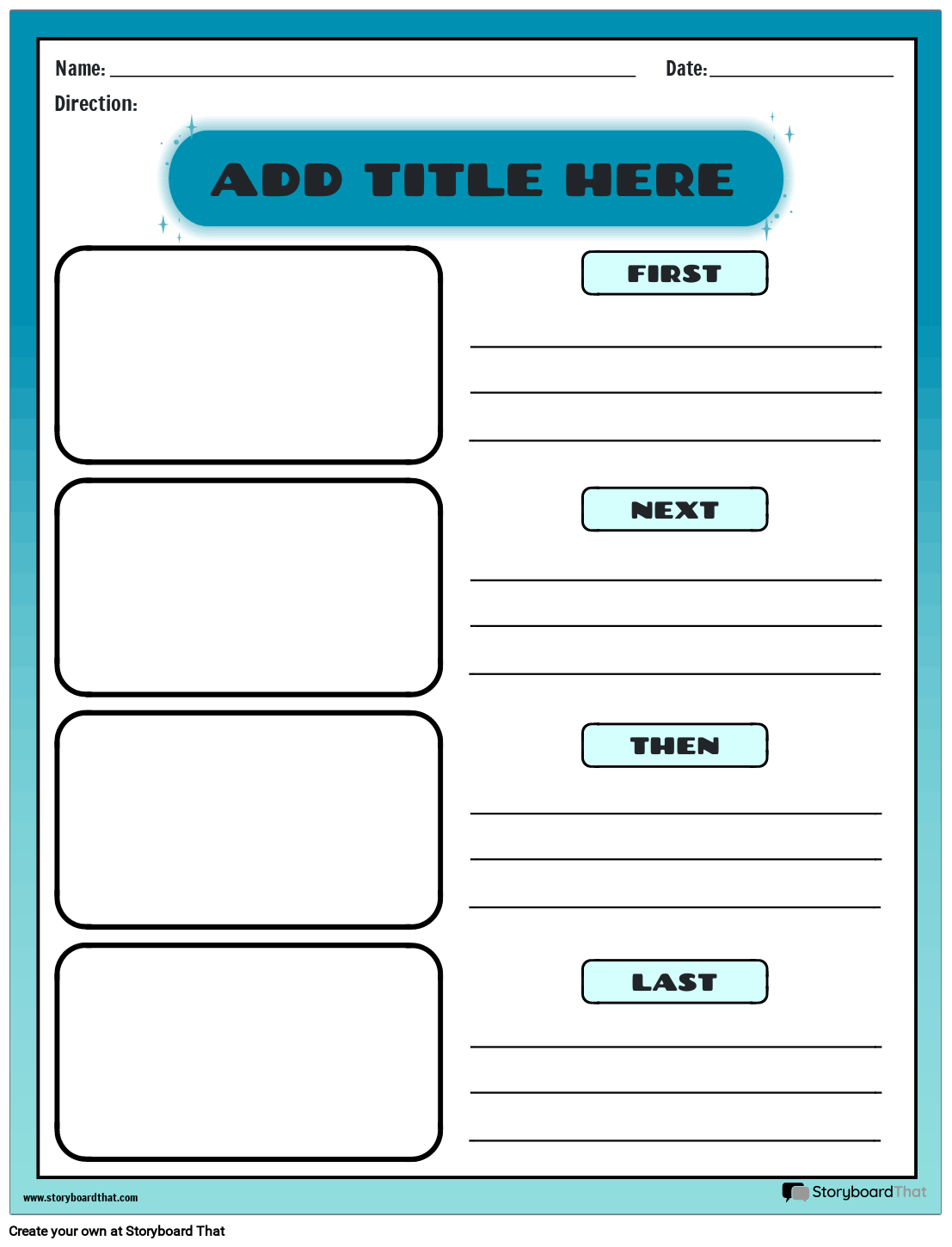 Free Editable Printable Sequencing Of Fiction Stories