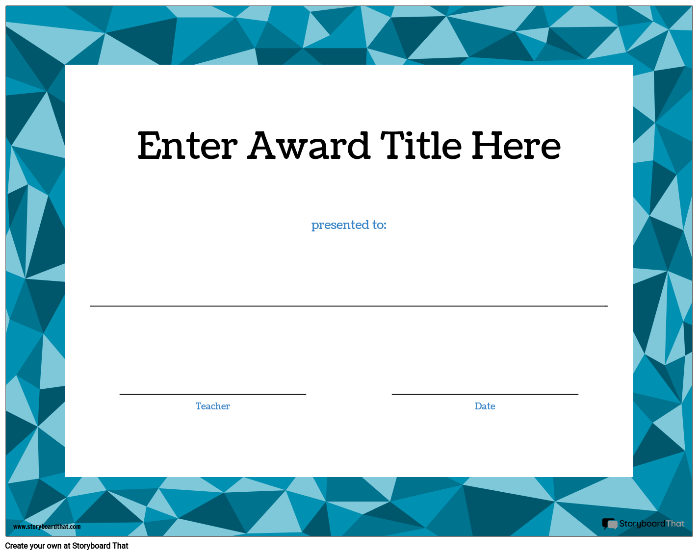 Best Of ....Awards Printable And Editable Template