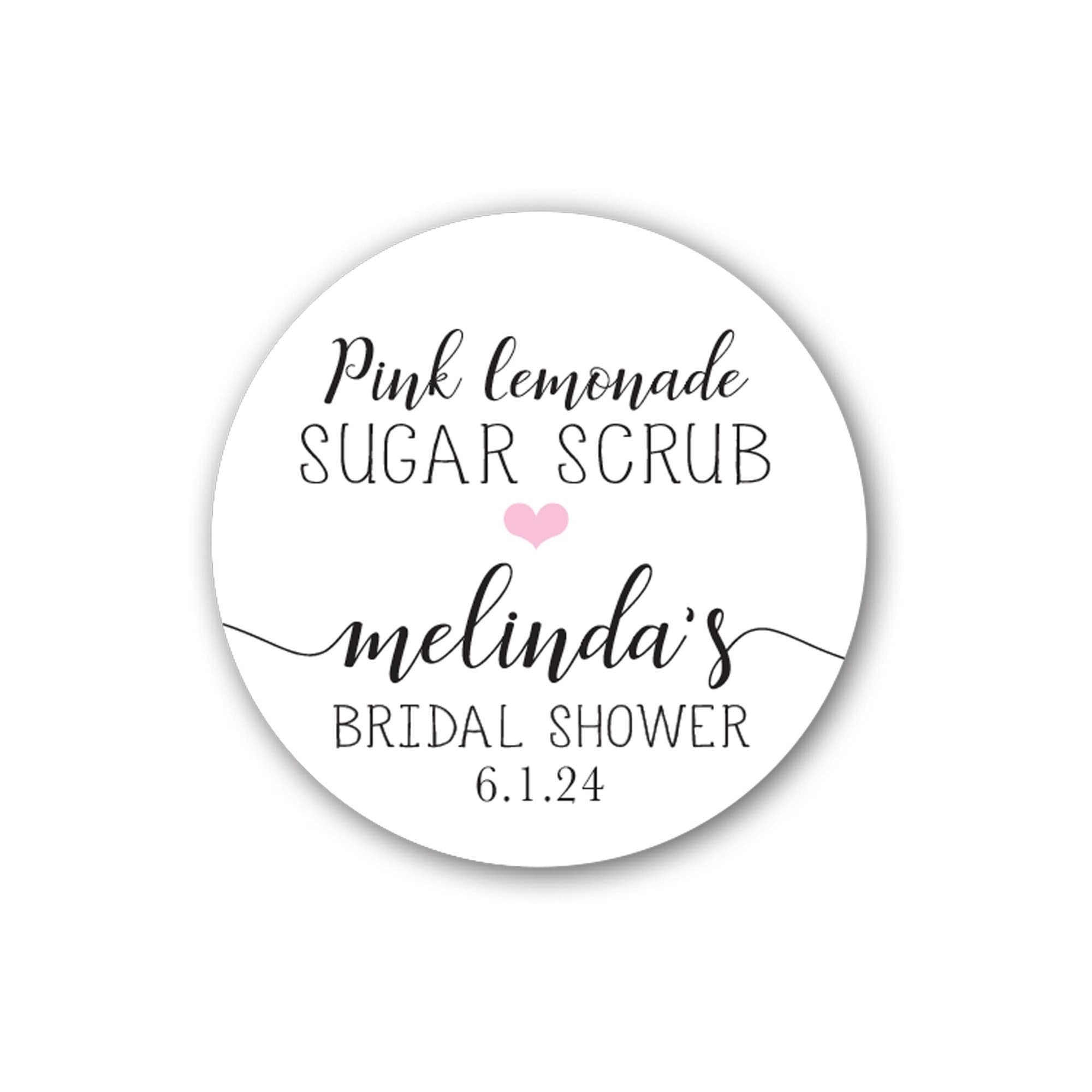 Sugar Scrub Body Scrub Body Butter 1 5 Inch Or 2 Inch Round Sticker Label Tags Custom Cosmetic Sticker Labels Baby Or Bridal Shower Etsy