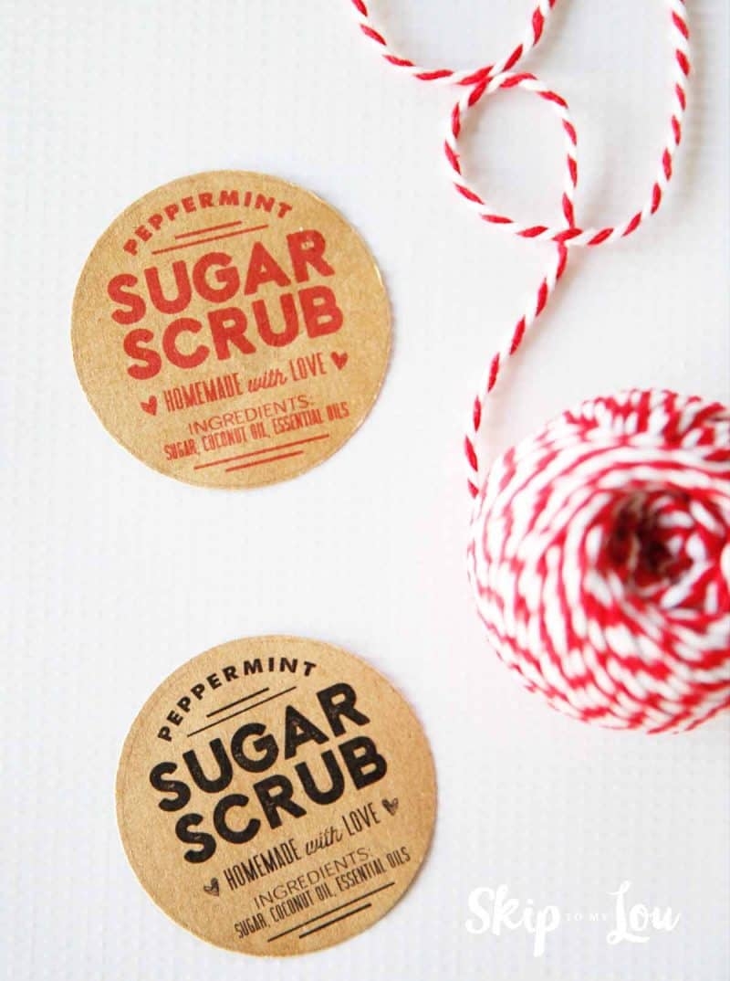 Sugar Scrub 2 Inch Editable Free Round Labels Printable