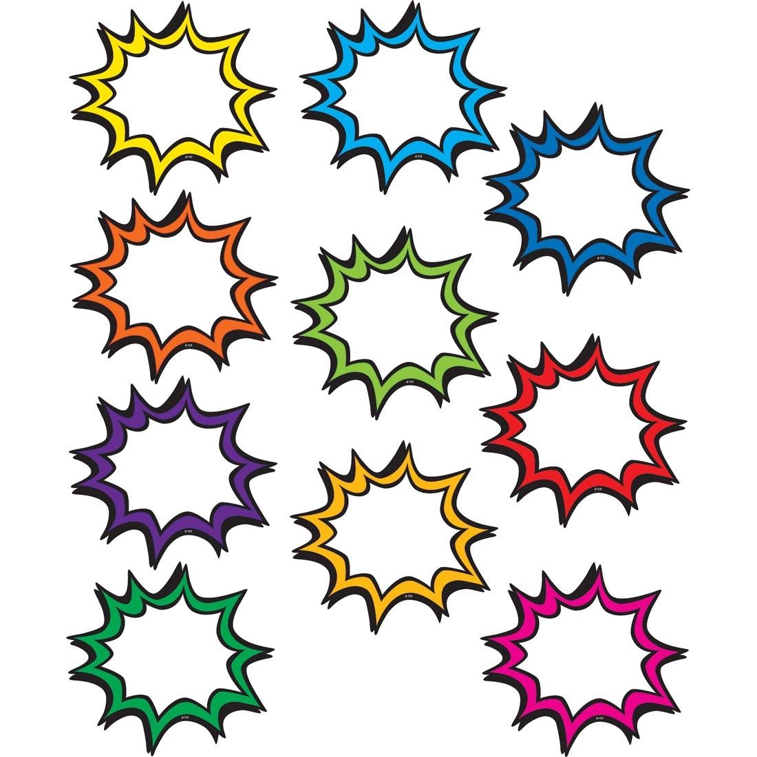 Superhero Bursts Accents By Teacher Created Resources 30 Count Package