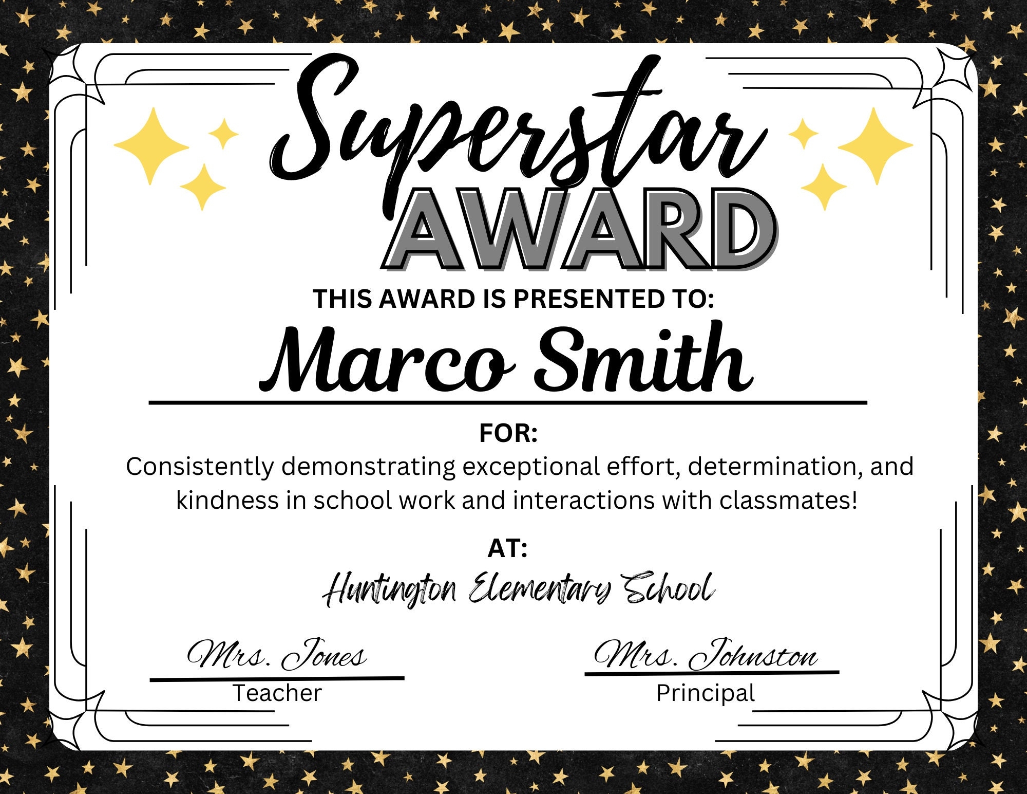 Reading Award Certificates Printable Good Behavior Award Certificates Printable Editable