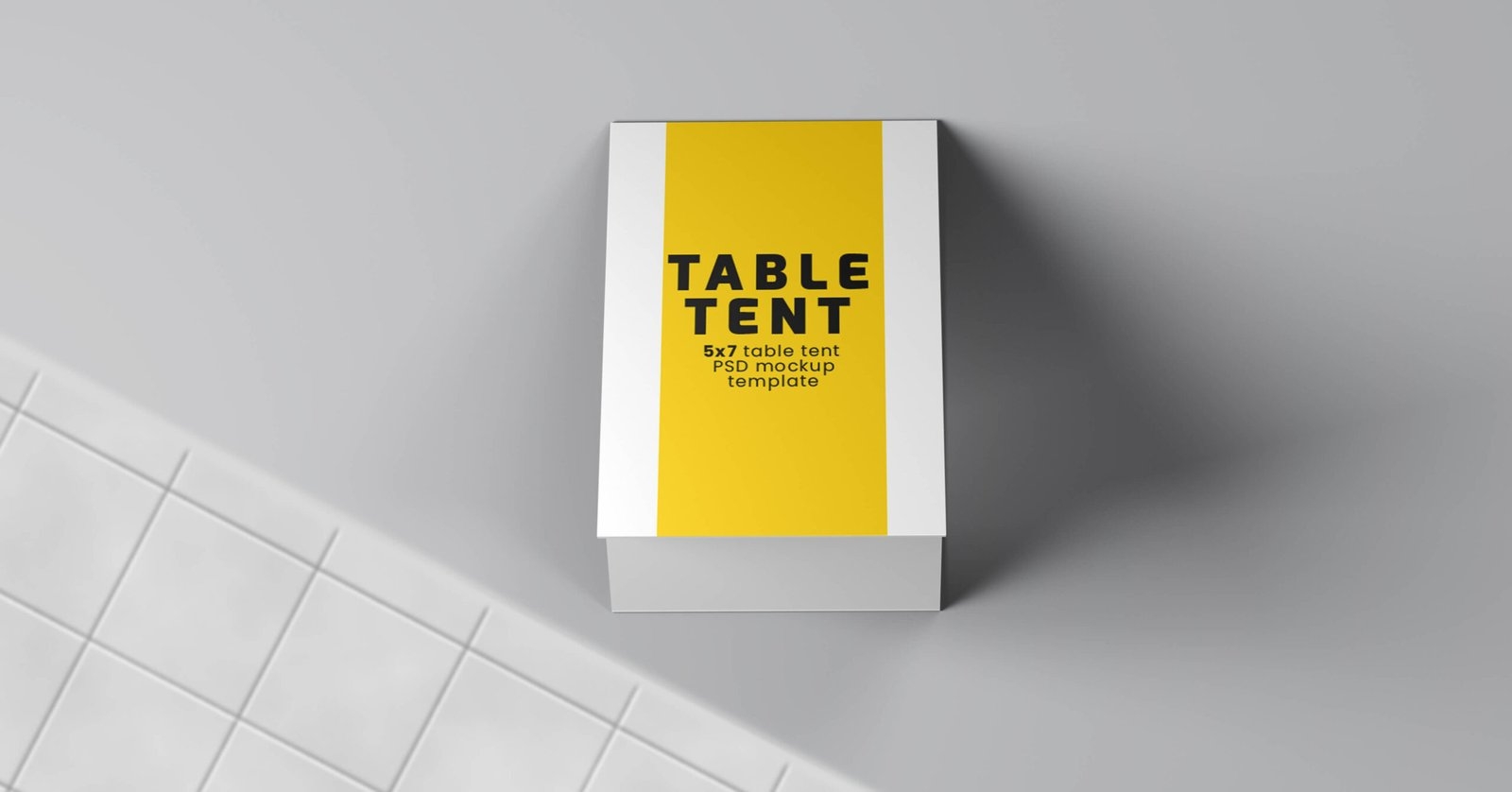 Table Tent Mockup 3 PSD ModernPSD