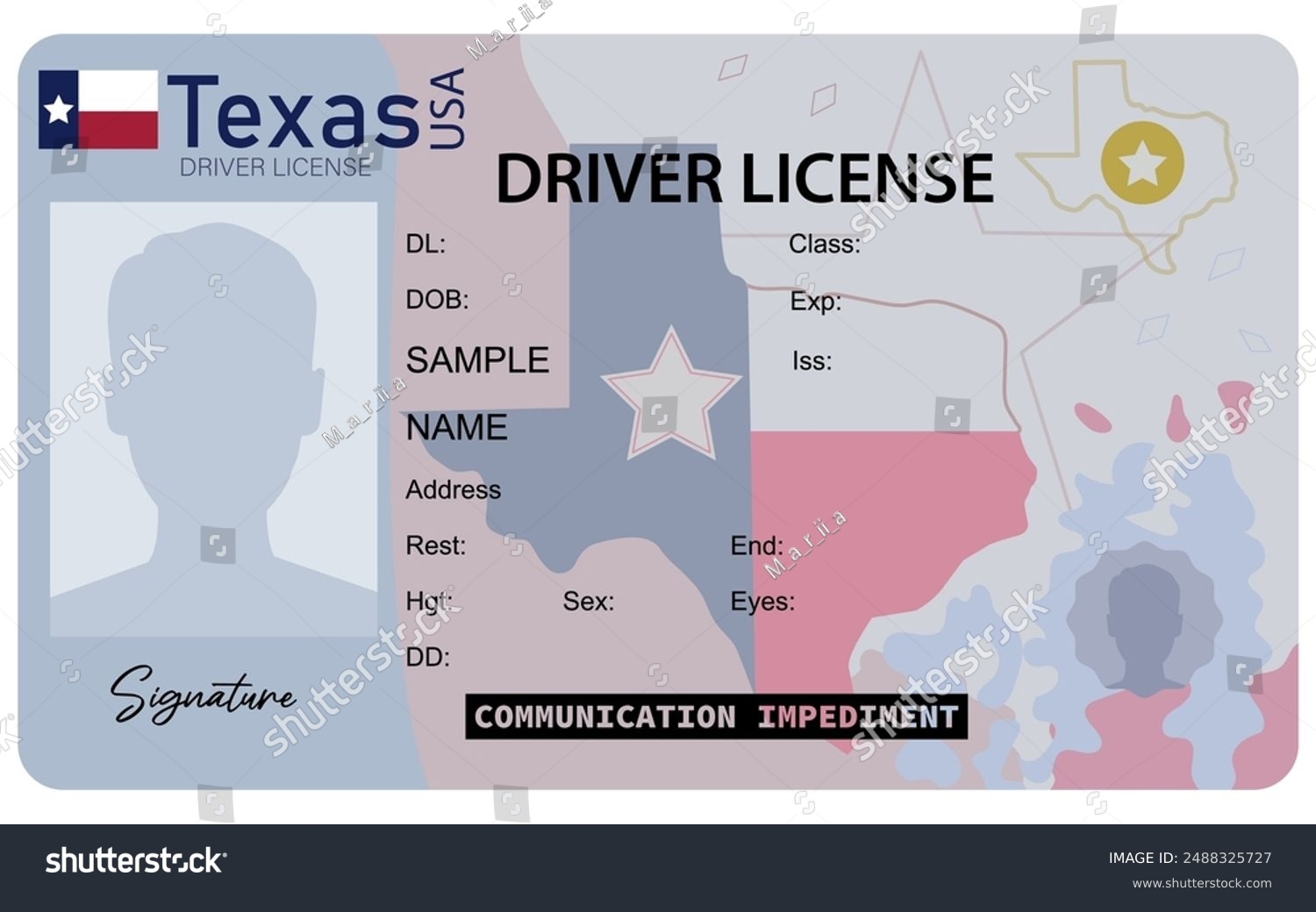 Texas Drivers License Over 22 Royalty Free Licensable Stock Illustrations Drawings Shutterstock