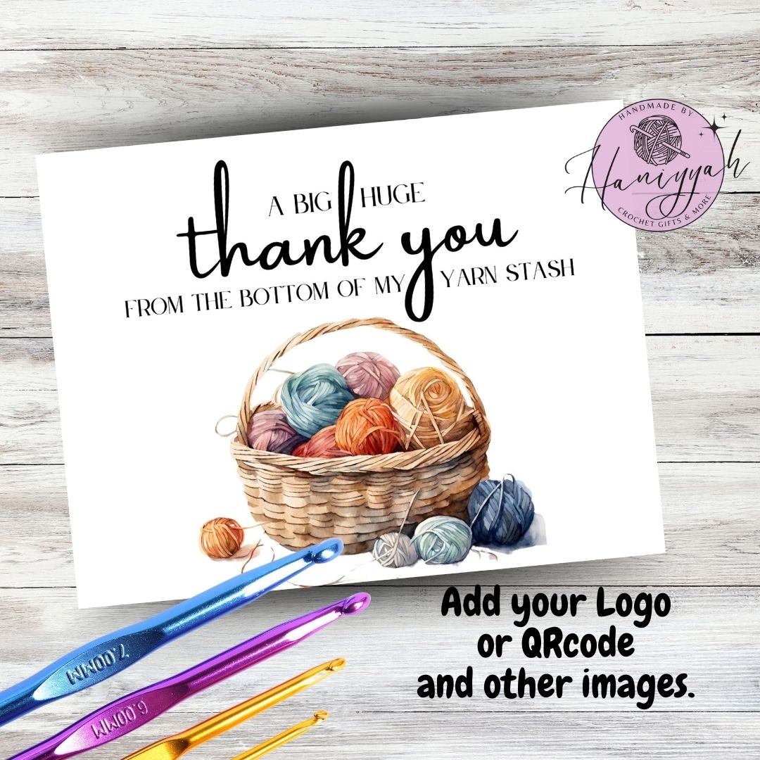 Thank You Card Template Edition 5 Handmade By Haniyyah