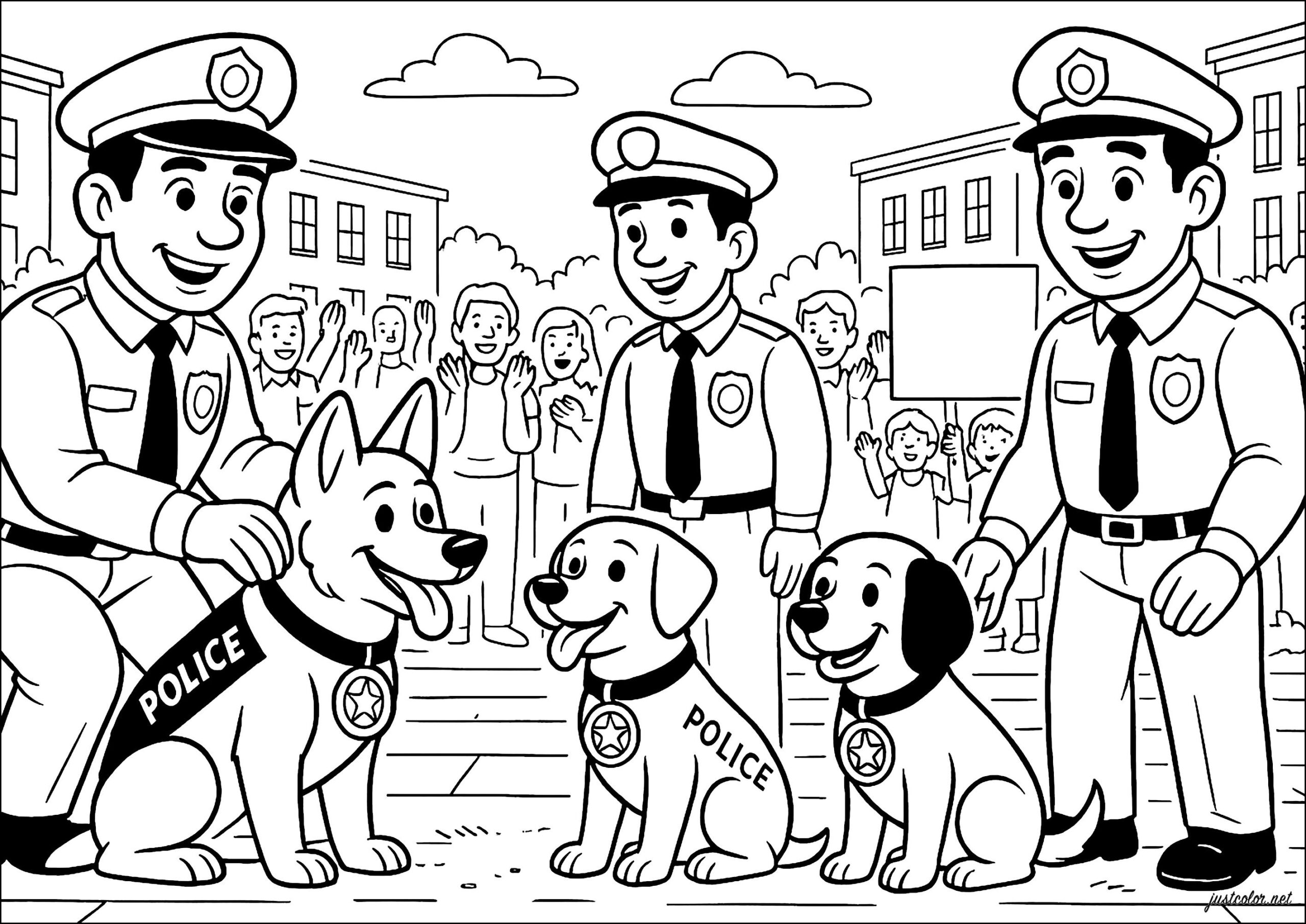 Free Printable Editable Coloring Pages With Trophy Pictures Free Police Officer Coloring Sheets