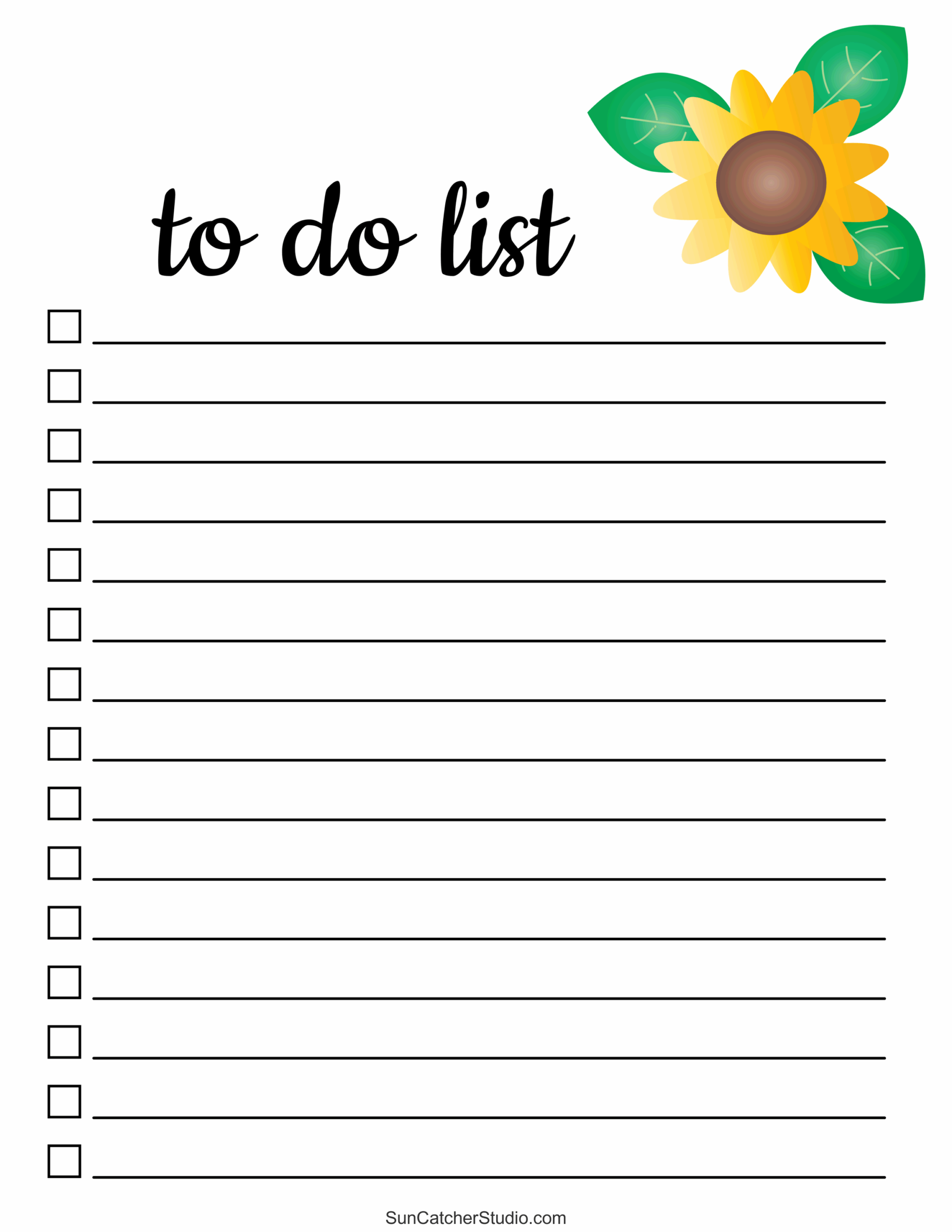 Free Printable Floral Need List Editable Word