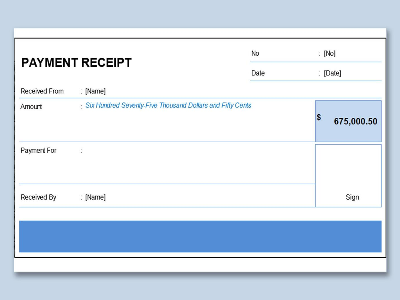 Editable Monthly Payment Voucher Printable Free