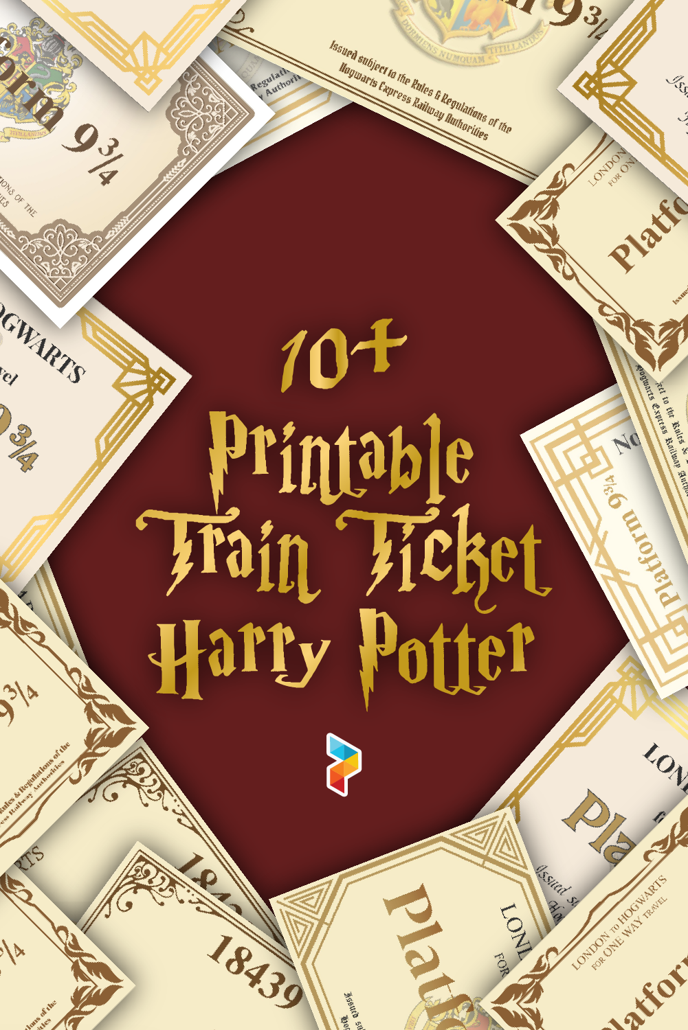 Train Ticket Harry Potter 10 Free PDF Printables Printablee
