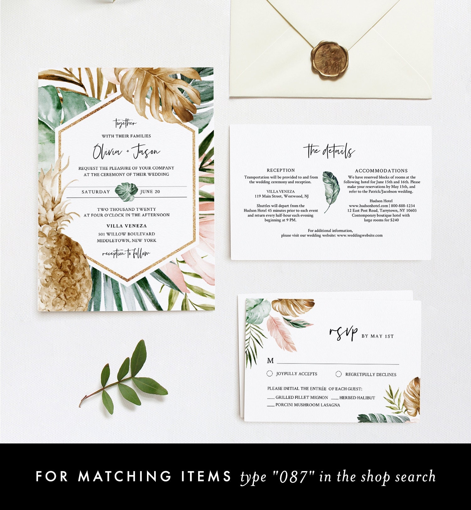 Tropical Welcome Sign Template Printable Destination Wedding Or Baby Bridal Shower Poster Instant Download Editable Templett 087 174LS