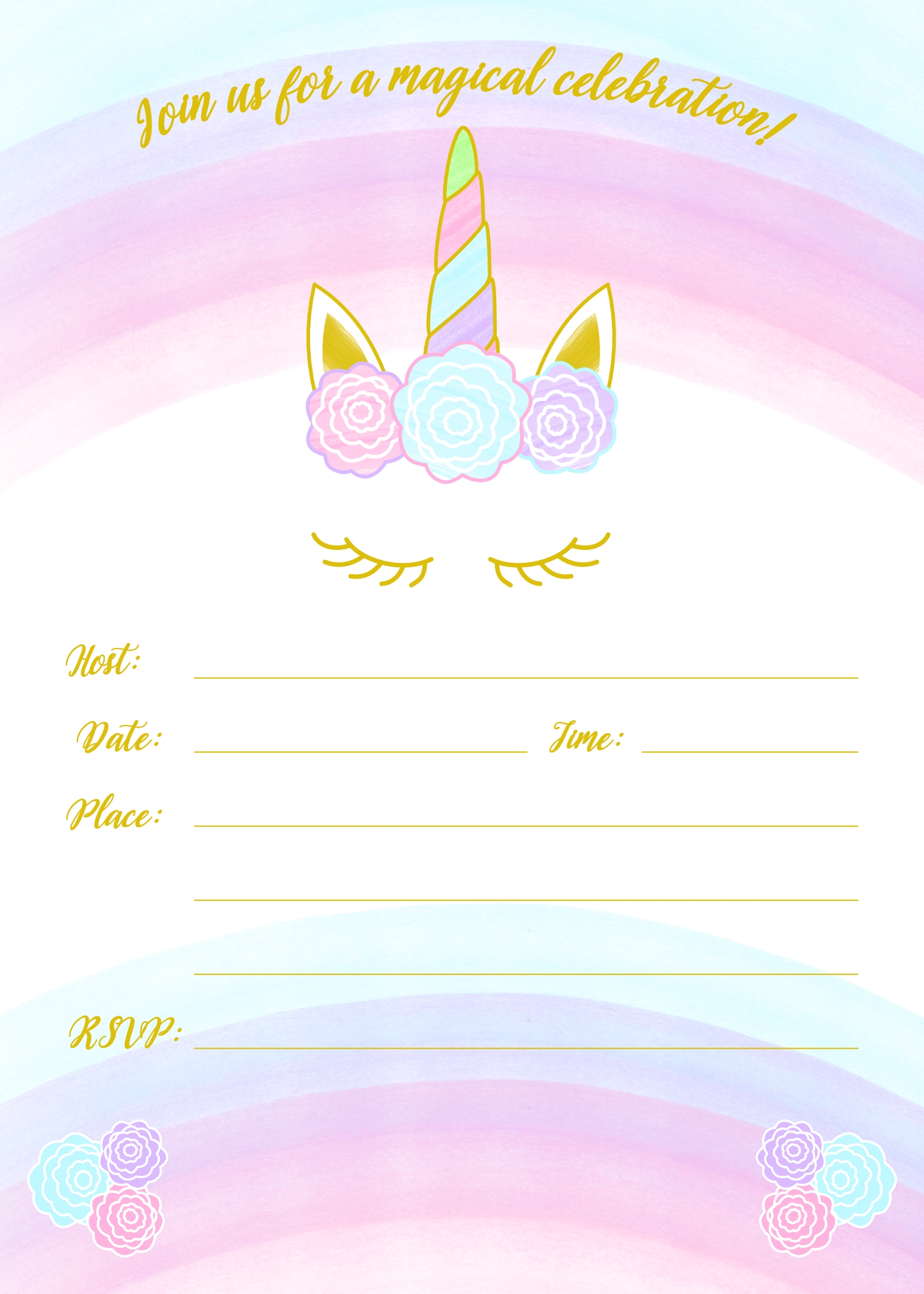 Editable And Printable Invatations