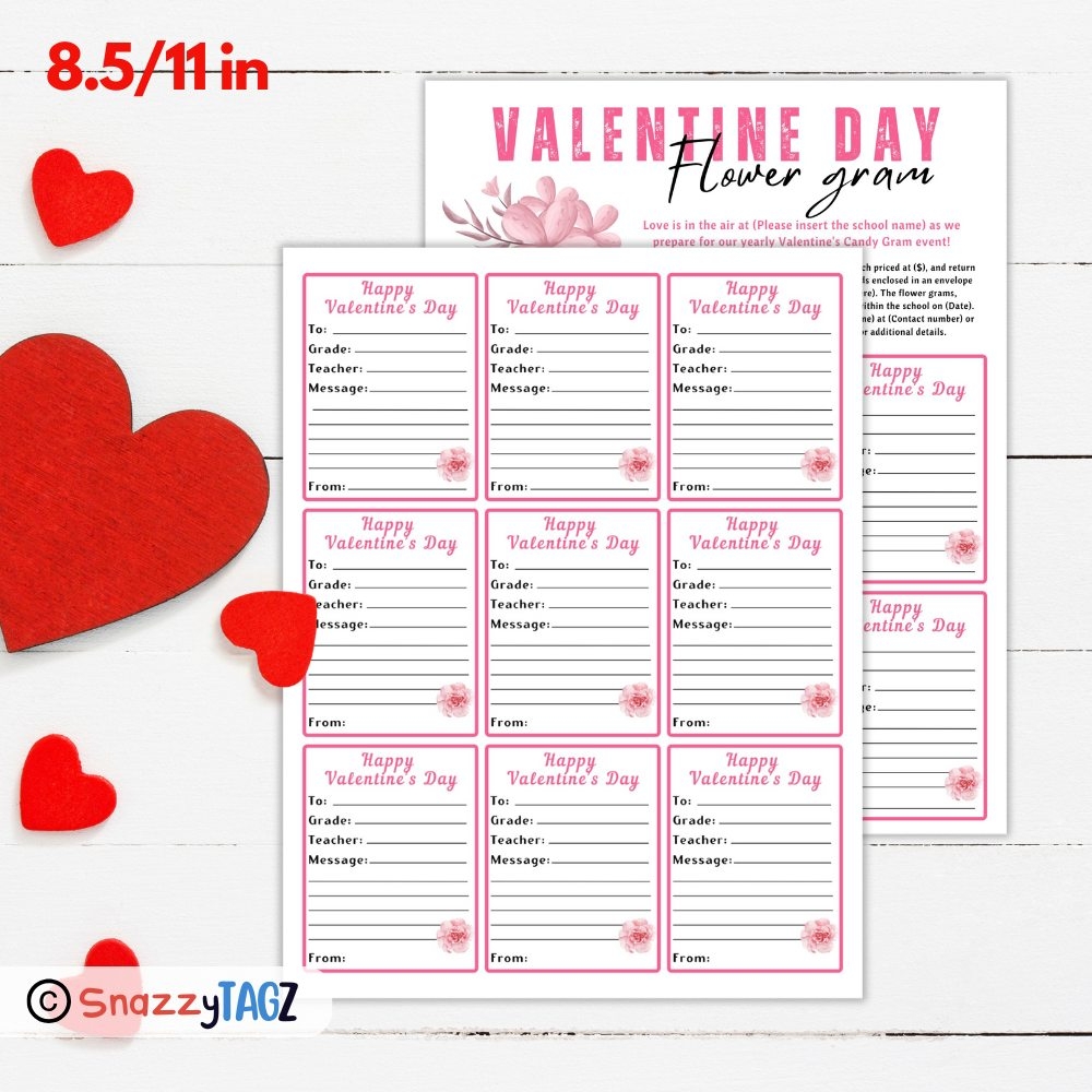 Editable Valentine Party Printable For School