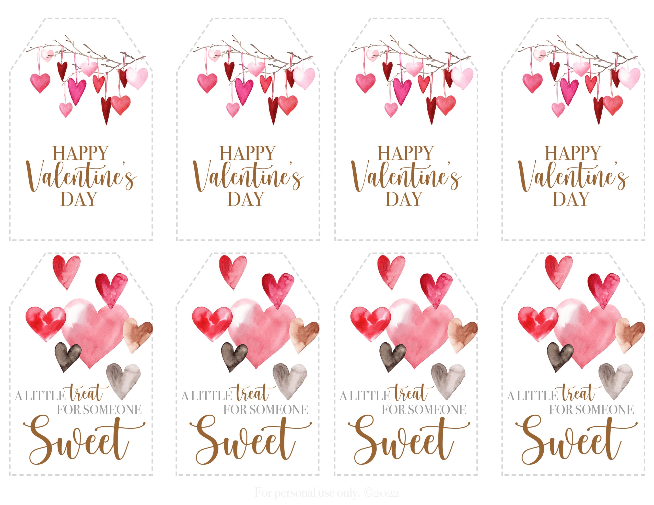 Free Printable Editable Valentines Day Tags