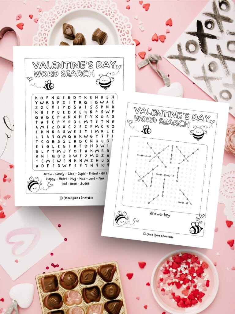 Free Printable Editable Heart Word Search