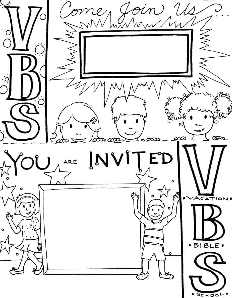 VBS Invitation Flyer Templates Vacation Bible School 