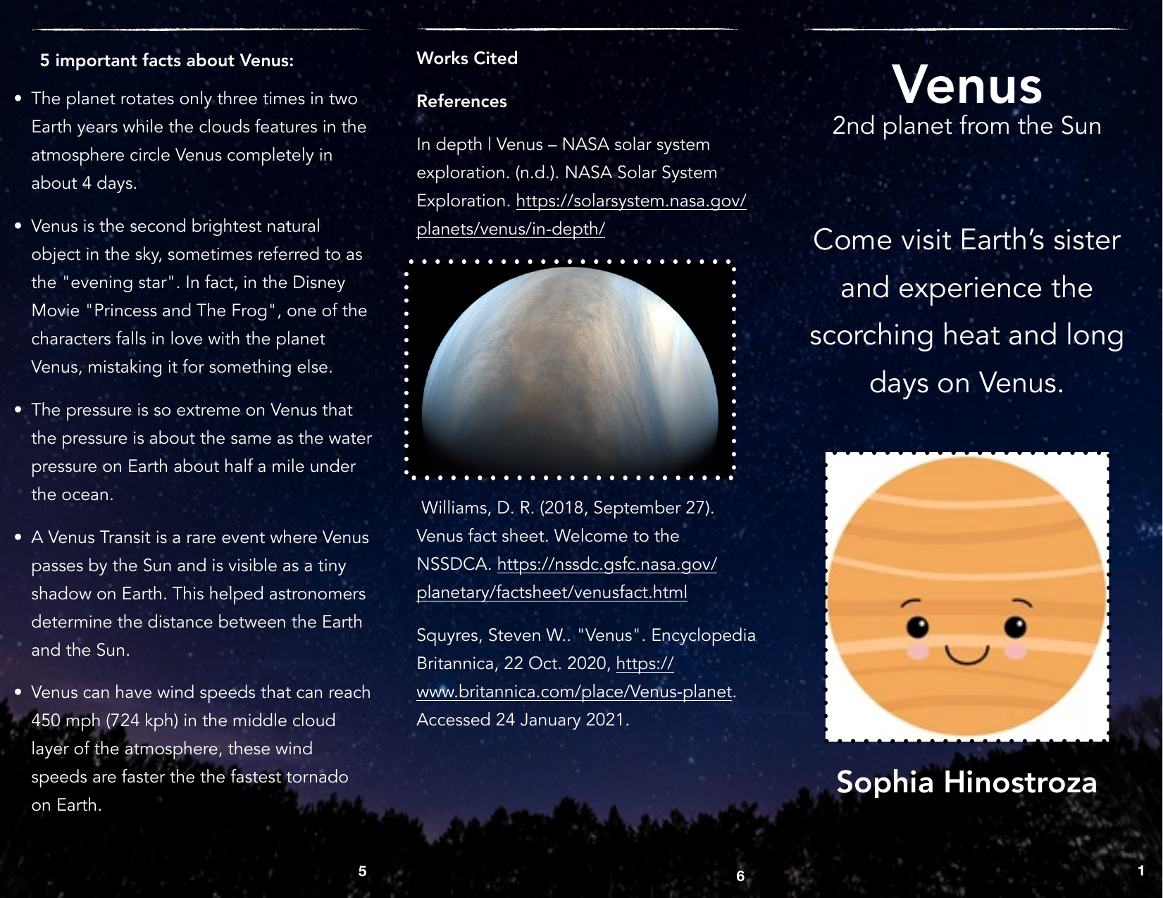 Venus Fact Sheet Orbit Atmosphere And More