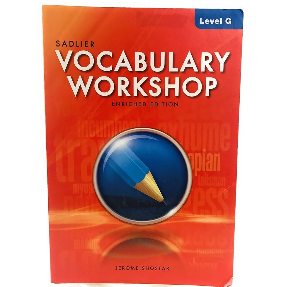 Vocabulary Workshop Enriched Edition Level G 2012 Jerome Shostak 9780821580127 Amazon Books
