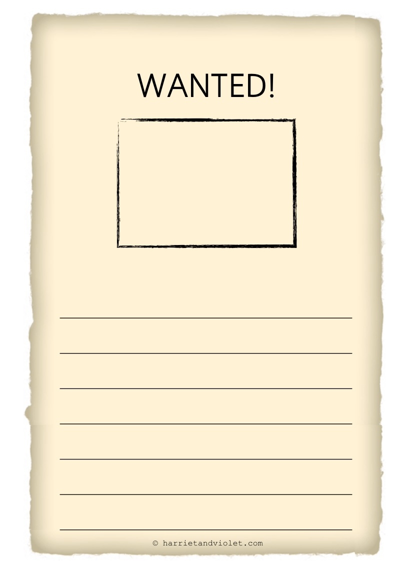 Editable Printable Wanted Poster