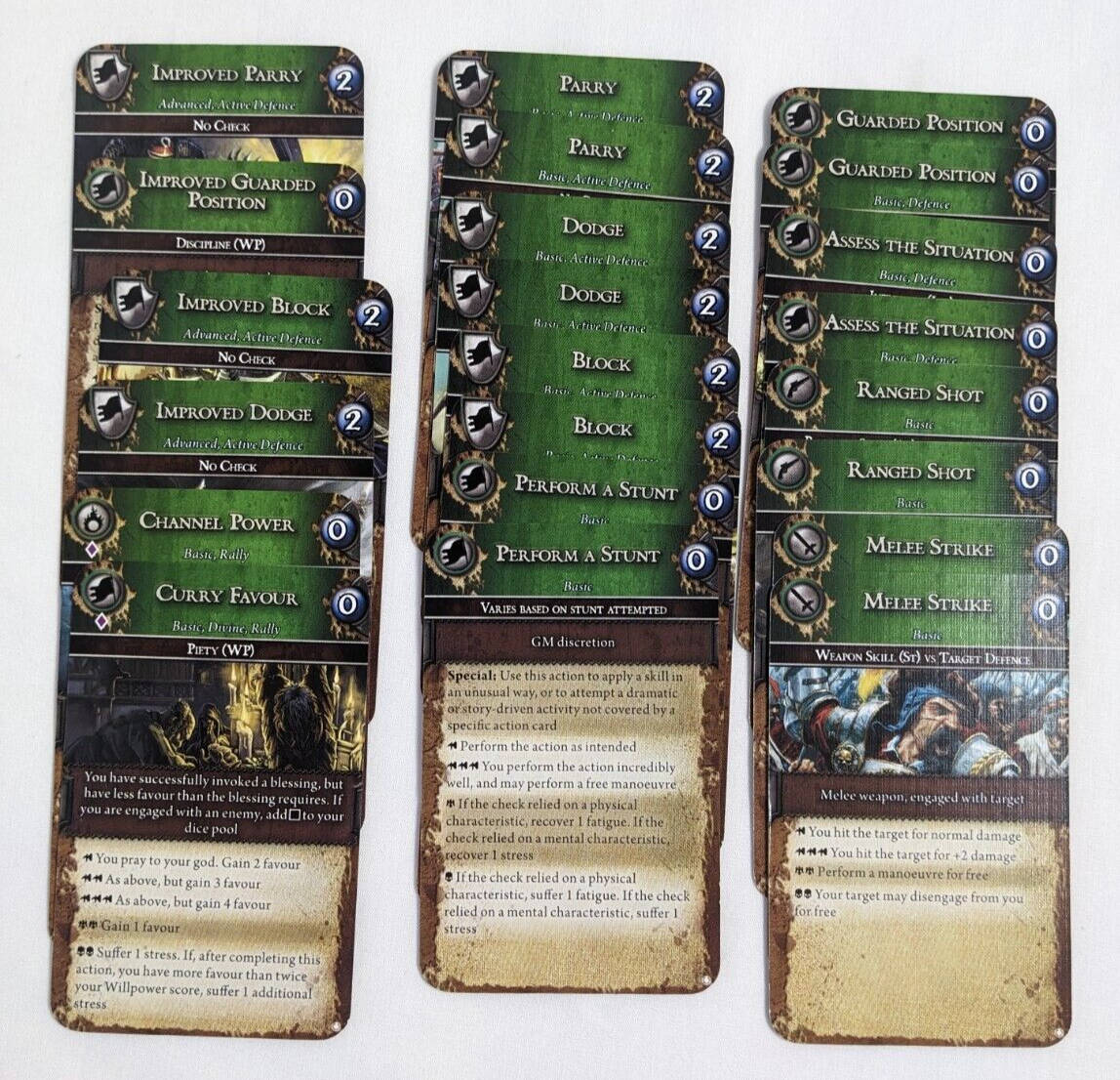 WARHAMMER FANTASY ROLEPLAY 3rd Ed RPG Used EXTRA ACTION CARD Lot FFG OOP EBay