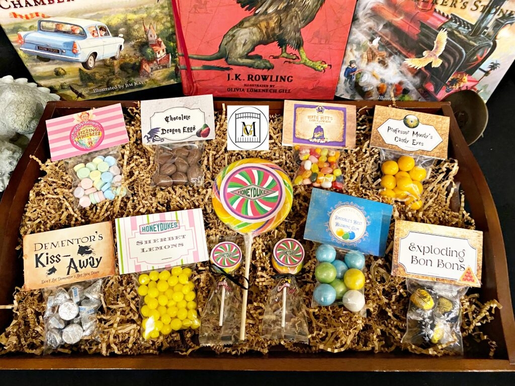 Wizard HONEYDUKES Birthday Food Label Candy Label EDITABLE Download Major Gates