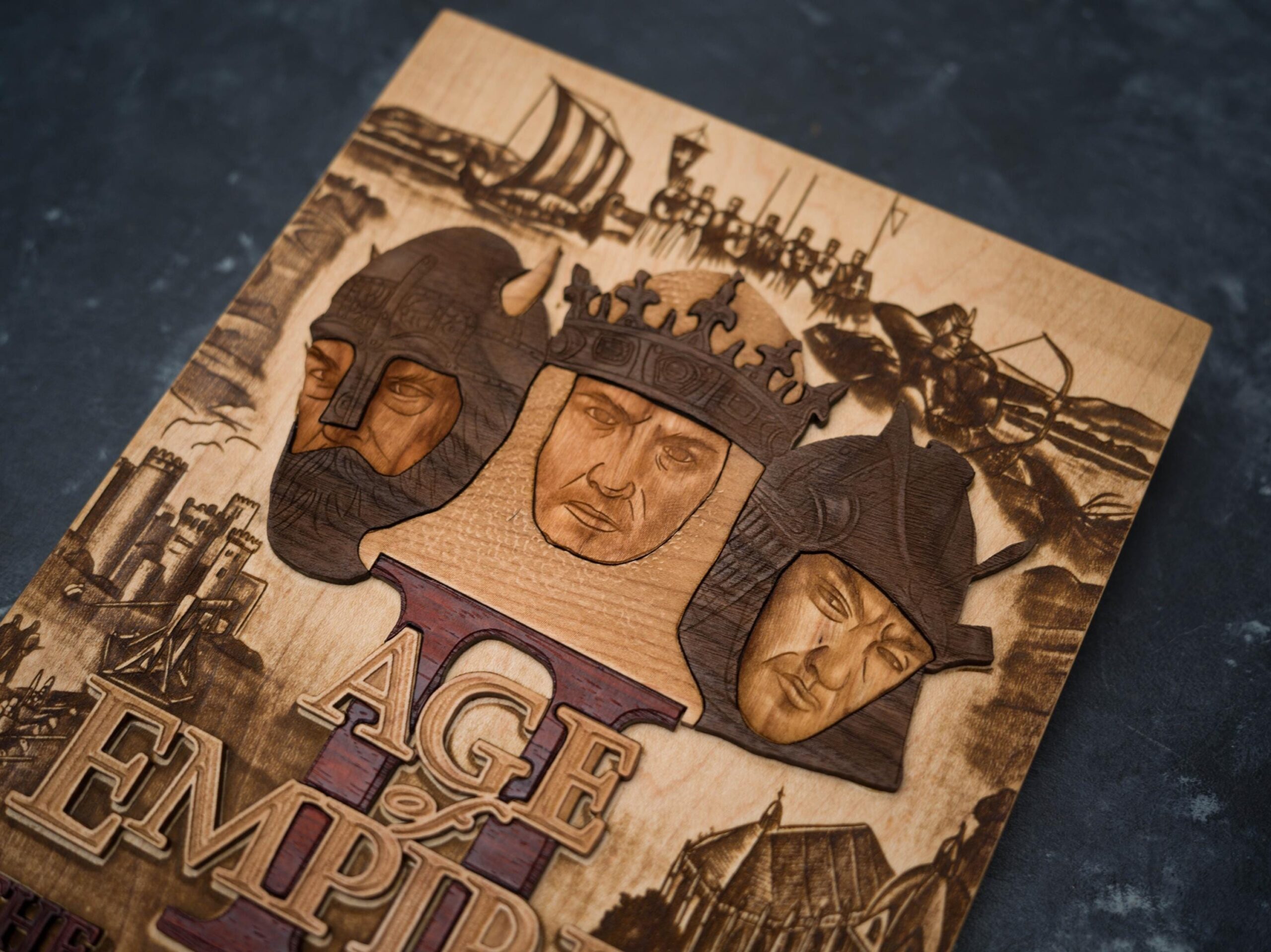 Wooden Age Of Empires 2 PC Game Print Replica Etsy