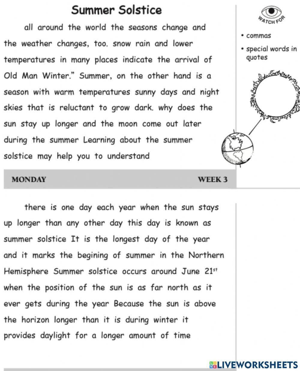 Daily Paragraph Editing Grade 4 Printable