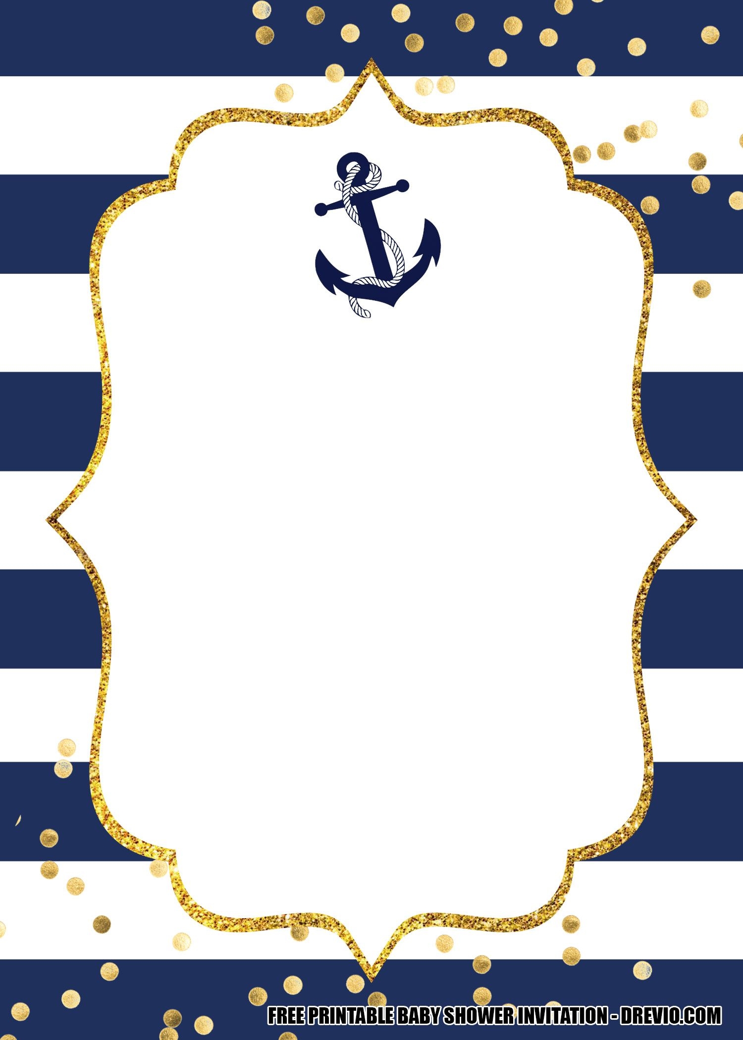 15 FREE Nautical Birthday Invitation Templates