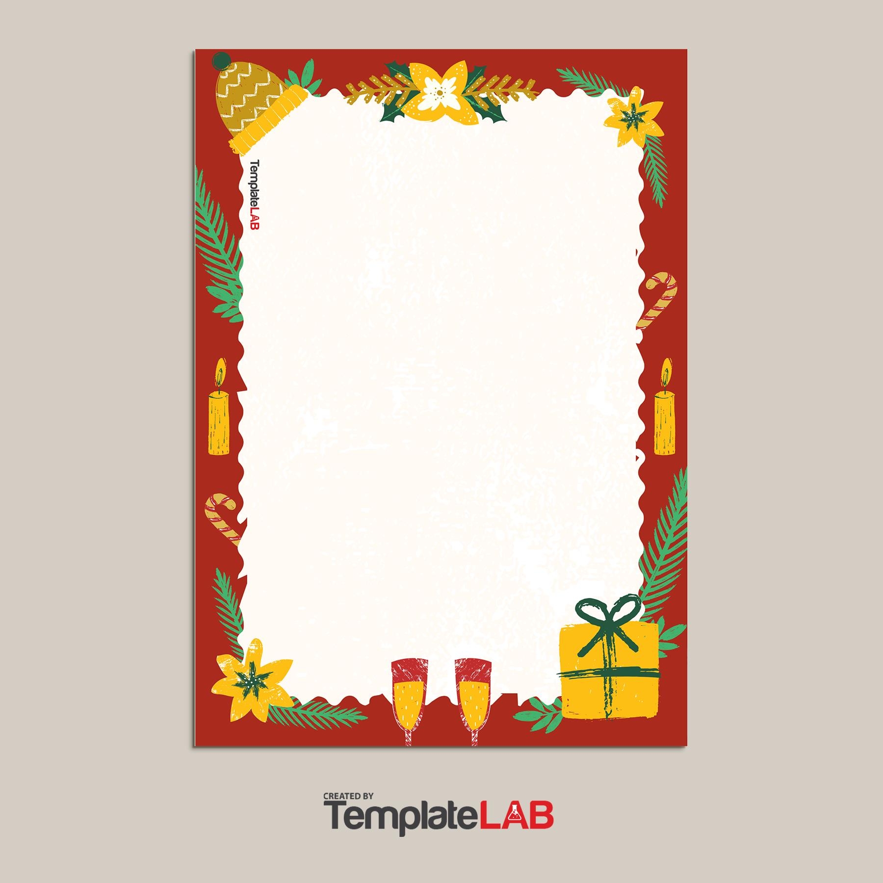 Printable Fancy Christmas Paper To Write On And Edit