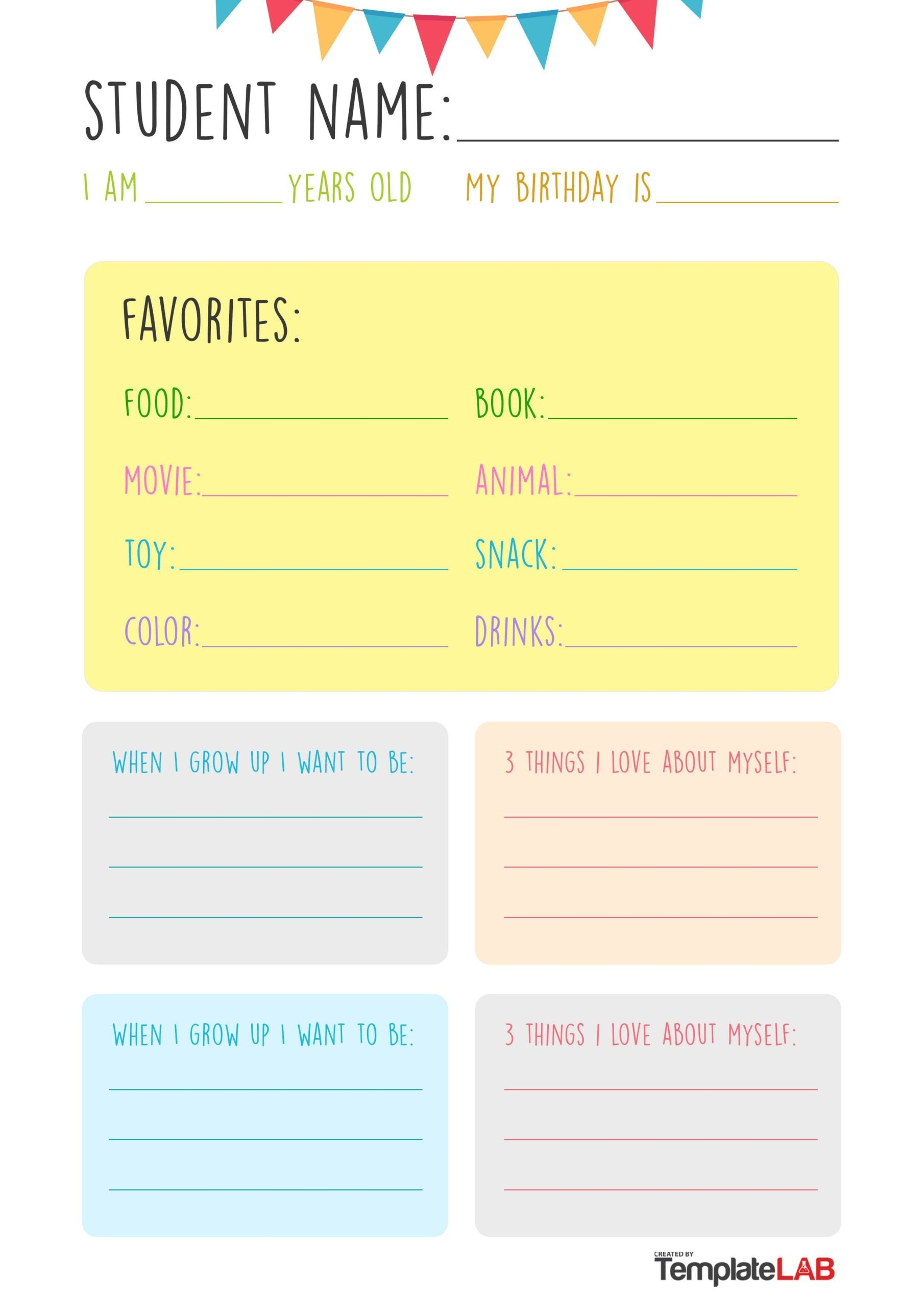 19 Printable All About Me Templates FREE TemplateLab