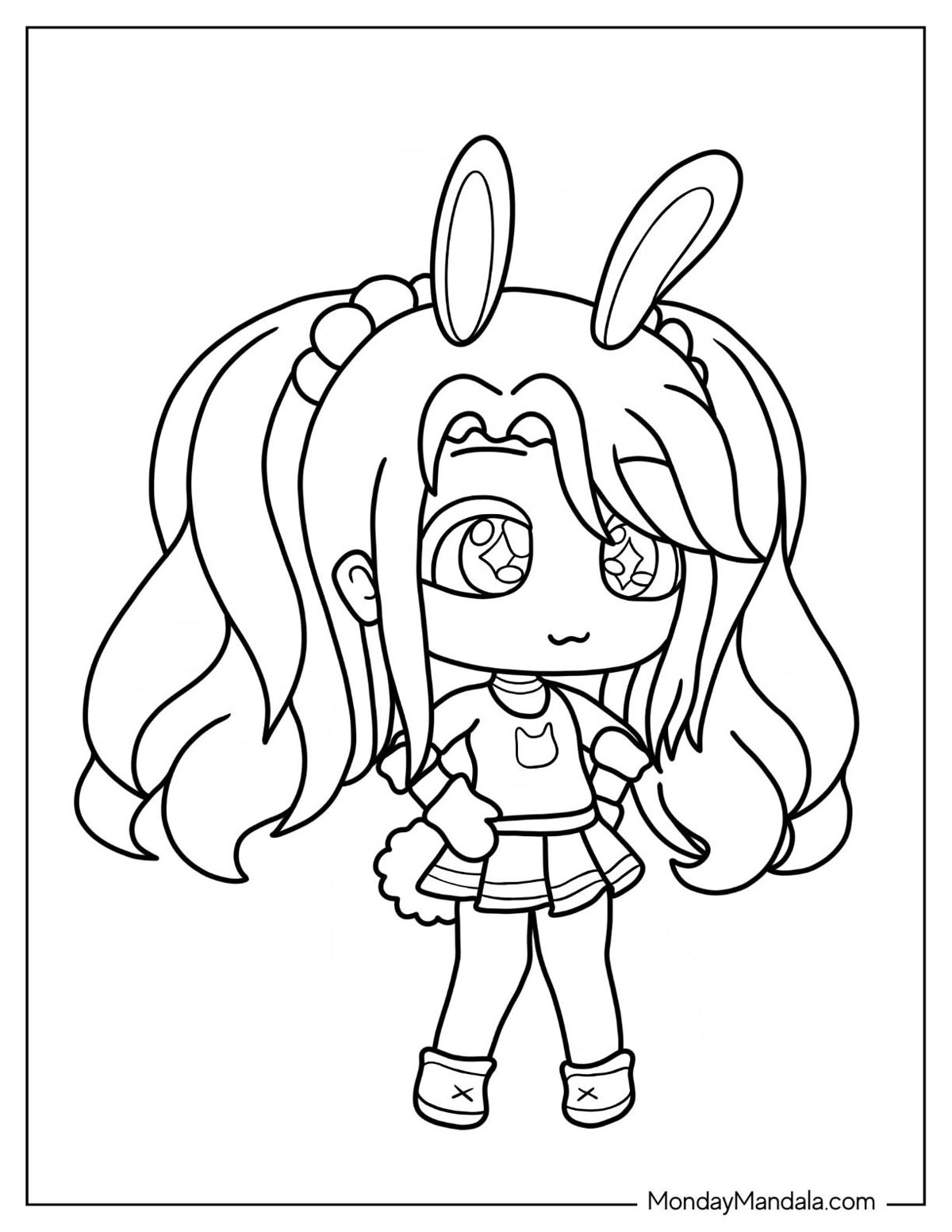 20 Gacha Life Coloring Pages Free PDF Printables 