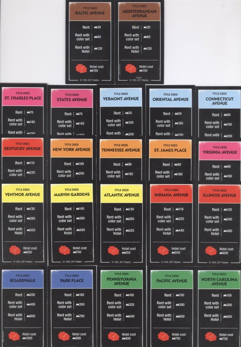 2017 Monopoly Cheaters Edition Replacement Game Parts Pieces You Pick EBay