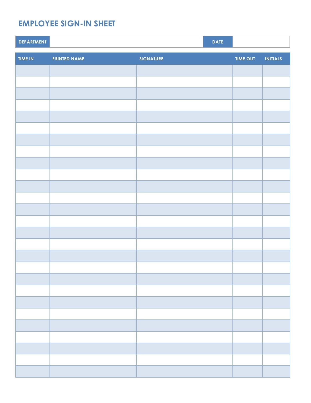 Free Editable Printable Check Out Log