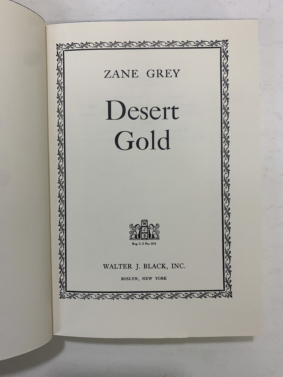 Zane Grey Walter Black Editions Printable List