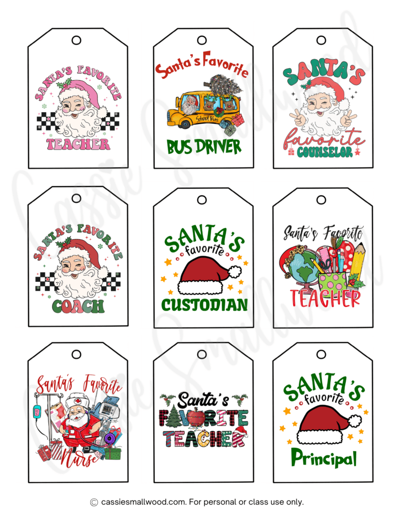 Large Editable Printable Gift Tags Free Christmas