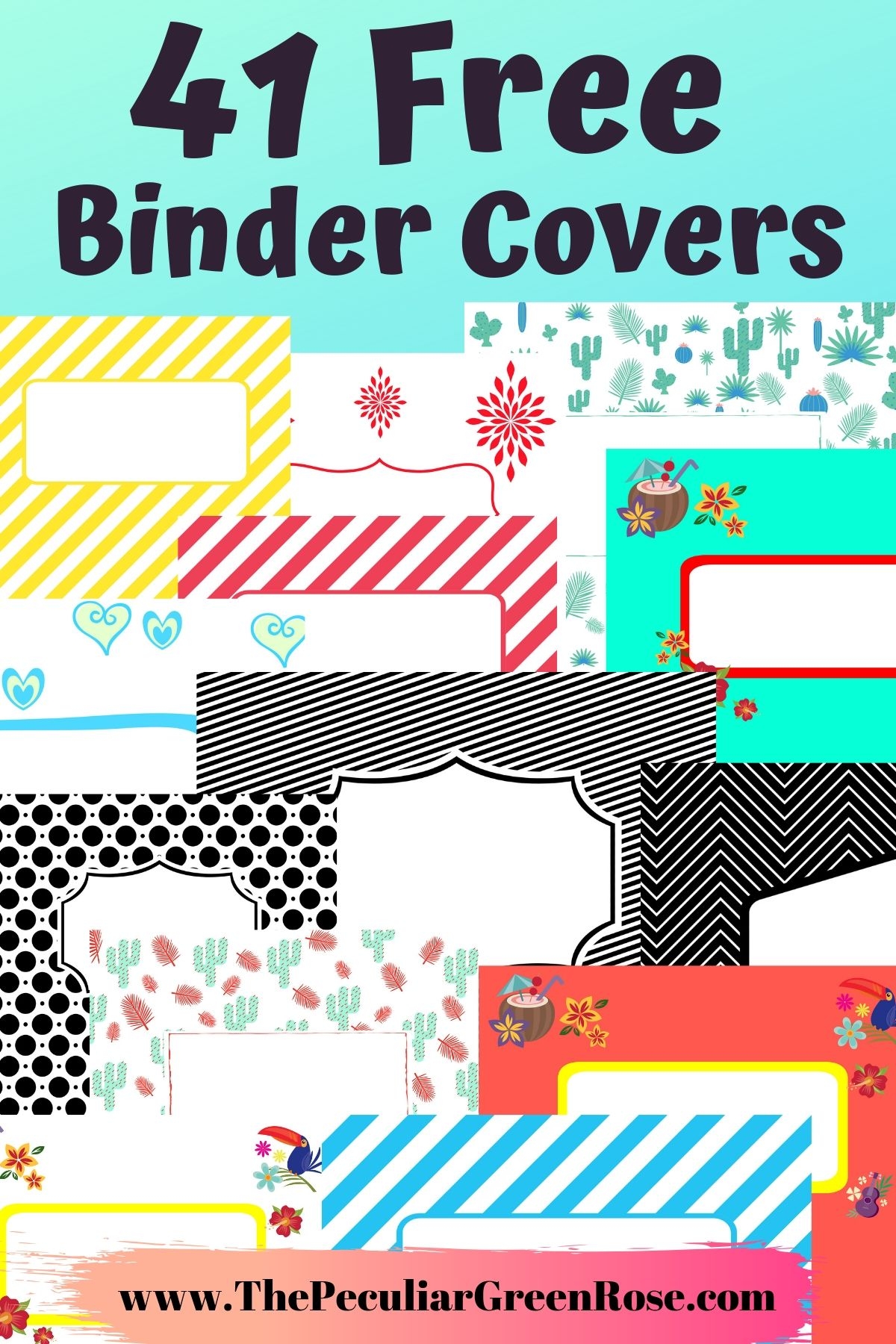 Toddler Learning Folder Coversheet Free Printable Editable
